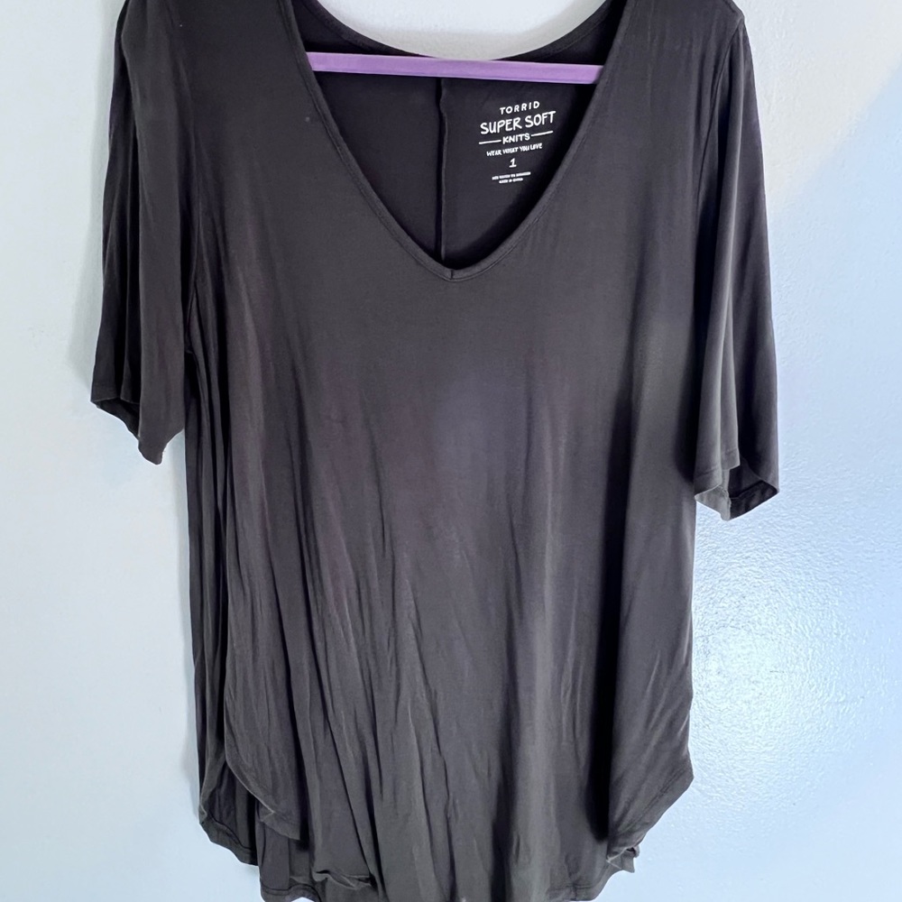 Torrid super soft olive green shirt